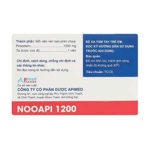 Nooapi 1200 Apimed điều trị triệu chứng của hội chứng tâm thần - thực thể 100 viên