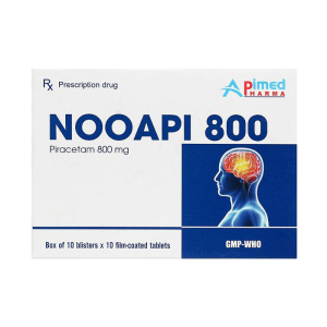 Thuốc Nooapi 800 Apimed điều trị hội chứng tâm thần thực thể, rung cơ, chóng mặt 100 viên