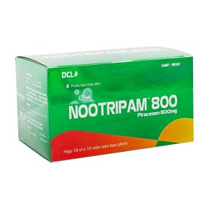 Nootripam 800mg Pharimexco điều trị triệu chứng chóng mặt 100 viên