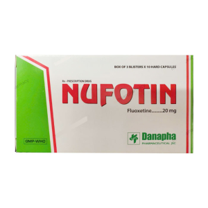 Nufotin 20mg Danapha điều trị bệnh trầm cảm 30 viên