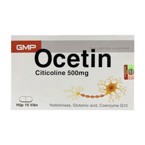 Ocetin Citicoline 500mg Vegas hỗ trợ dưỡng não 10 viên