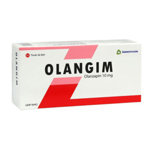 Olangim 10mg Agimexpharm điều trị tâm thần phân liệt 50 viên