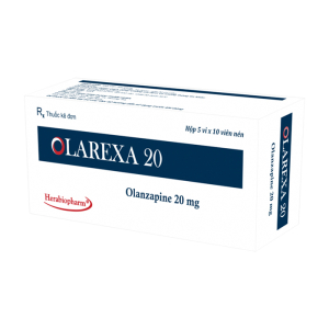 Olarexa 20mg Herabiopharm điều trị bệnh tâm thần phân liệt 50 viên