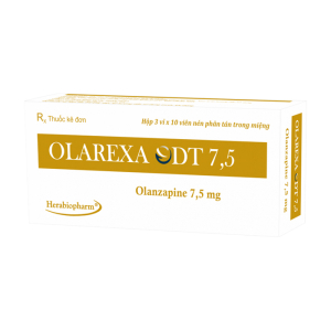 Olarexa ODT 7.5 Herabiopharm điều trị bệnh tâm thần phân liệt 30 viên