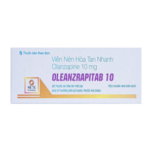 Oleanzrapitab 10 Sun Pharma điều trị bệnh tâm thần phân liệt 50 viên