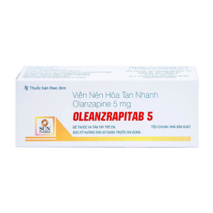 Oleanzrapitab 5 Sun Pharma điều trị bệnh tâm thần phân liệt 50 viên