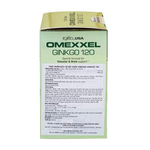 Omexxel Ginkgo 120 OMEXXEL hỗ trợ tăng cường tuần hoàn máu não 60 viên