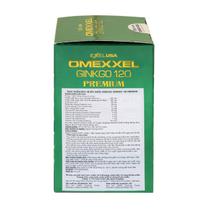 Omexxel Ginkgo 120 Premium Omexxel hỗ trợ tốt cho não 60 viên