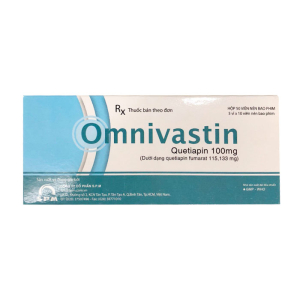 Omnivastin 100mg SPM điều trị tâm thần phân liệt 50 viên