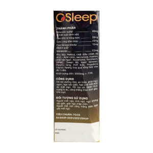 OSleep hỗ trợ an thần, ngủ sâu giấc 20 viên