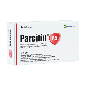 Parcitin 2.5 Agimexpharm điều trị dấu hiệu và triệu chứng bệnh Parkinson 30 viên