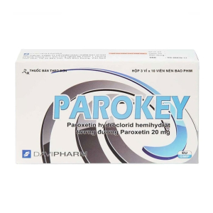 Parokey 20mg DaViPharm điều trị trầm cảm, hội chứng loạn thần kinh 30 viên