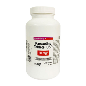 Paroxetine 20mg Zydus điều trị bệnh trầm cảm, rối loạn lo âu 1000 viên