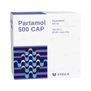 Partamol 500 CAP Stella điều trị đau đầu 100 viên