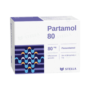 Partamol 80 Stella dùng trong các cơn đau 20 gói