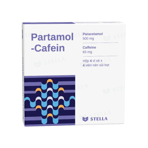 Partamol Cafein Stella dùng trong các cơn đau 16 viên