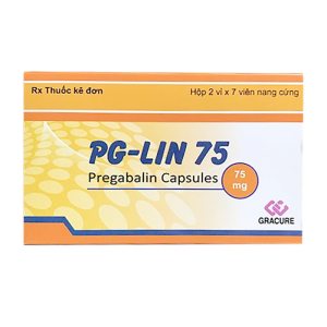 PG-Lin 75 mg Gracure trị động kinh, đau dây thần kinh 14 viên