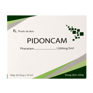 Pidoncam 1200mg/5ml Hà Nam điều trị triệu chứng chóng mặt, suy giảm trí nhớ 20 ống x 10ml