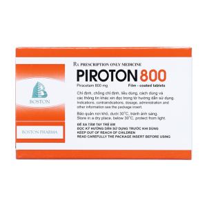 Piroton 800 Boston trị chóng mặt, giật rung cơ 50 viên