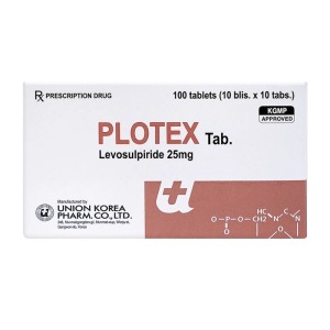 Plotex 25mg Union Korea Pharm điều trị bệnh tâm thần phân liệt 100 viên