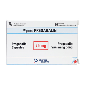pms-Pregabalin 75mg Pharmascience điều trị đau thần kinh, động kinh 