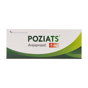 Poziats 5mg Medisun điều trị tâm thần phân liệt, điều trị rối loạn lưỡng cực 30 viên