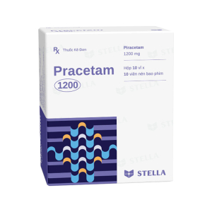 Pracetam 1200 Stella điều trị rối loạn trí nhớ 100 viên