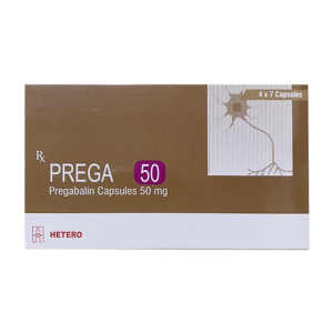 Prega 50 Hetero điều trị đau dây thần kinh 28 viên
