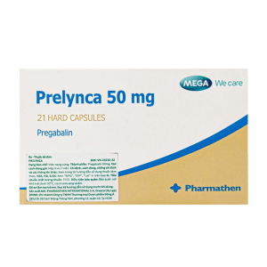 Prelynca 50mg MEGA trị rối loạn lo âu lan tỏa, hỗ trợ động kinh cục bộ 28 viên