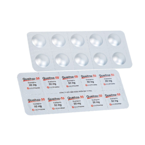 Queitoz 50 Davipharm điều trị tâm thần phân liệt, rối loạn lưỡng cực 30 viên