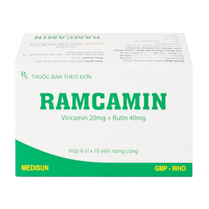 Ramcamin Medisun hỗ trợ điều trị tuần hoàn não, suy giảm trí nhớ 60 viên