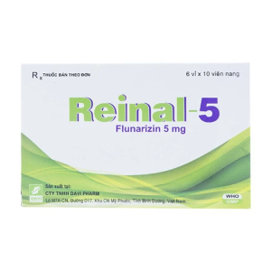 Reinal 5 Davipharm điều trị dự phòng cơn đau nửa đầu 60 viên