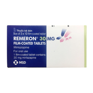 Remeron 30mg Organon điều trị các đợt của trầm cảm nặng 30 viên