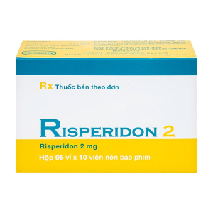 Risperidon 2 Hasan điều trị bệnh tâm thần phân liệt 50 viên
