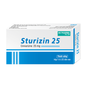 Rizintug 25 BV Pharma điều trị chóng mặt, buồn nôn 25 viên