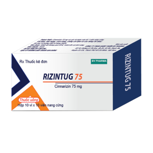 Rizintug 75 BV Pharma điều trị chóng mặt, buồn nôn 100 viên
