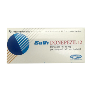 Thuốc SaVi Donepezil 10 điều trị triệu chứng sa sút trí tuệ 30 viên