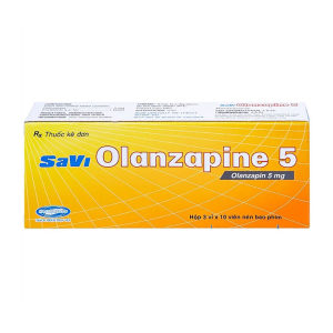Savi Olanzapine 5 điều trị bệnh tâm thần phân liệt 30 viên