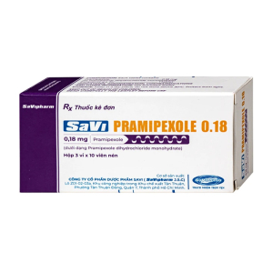 SaVi Pramipexole 0.18mg điều trị bệnh Parkinson 30 viên