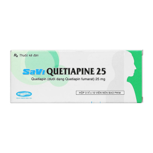 Savi Quetiapine 25 điều trị tâm thần phân liệt 30 viên