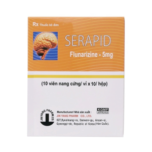 Serapid 5mg Jin Yang điều trị đau nửa đầu, chóng mặt 100 viên