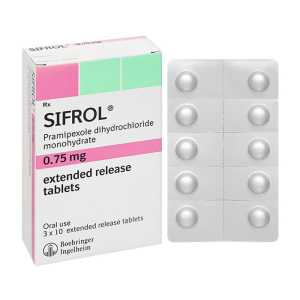 Sifrol 0.75mg Boehringer điều trị bệnh parkinson 30 viên