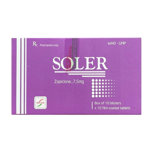 Soler 7.5mg Dong Nam Pharma điều trị rối loạn giấc ngủ 100 viên
