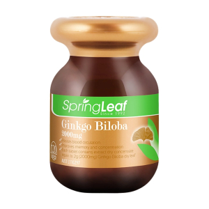 SpringLeaf Ginkgo Biloba 2000mg hỗ trợ tuần hoàn não 120 viên