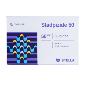 Stadpizide 50 Stella điều trị triệu chứng ngắn ngày lo âu, tâm thần phân liệt 50 viên