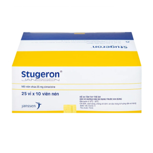 Stugeron Janssen điều trị rối loạn tuần hoàn não 250 viên
