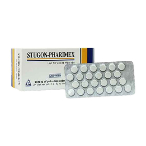 Stugon-Pharimex TV.Pharm điều trị triệu chứng hoa mắt, chóng mặt, ù tai  250 viên