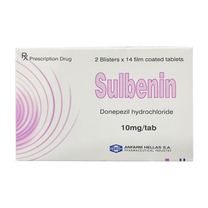 Sulbenin 10mg Anfarm Hellas điều trị chứng suy giảm trí nhớ 28 viên