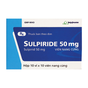 Sulpiride 50mg Imexpharm điều trị tâm thần phân liệt 100 viên