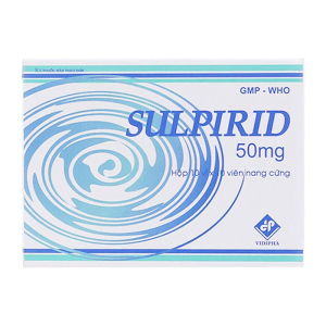 Sulpiride 50mg Vidipha điều trị chứng rối loạn tâm thần phân liệt 100 viên